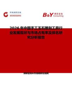 2026年中國手工玉石雕刻工具行業(yè)發(fā)展現(xiàn)狀與市場占有率及排名研究分析報告
