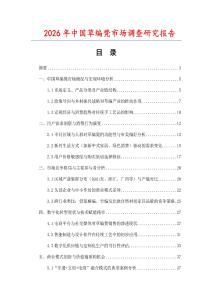 2026年中國草編凳市場調(diào)查研究報(bào)告
