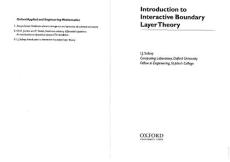 Sobey - Introduction to Interactive Boundary Layer Theory (2000)