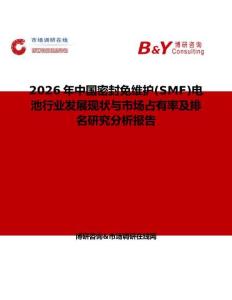 2026年中國(guó)密封免維護(hù)(SMF)電池行業(yè)發(fā)展現(xiàn)狀與市場(chǎng)占有率及排名研究分析報(bào)告