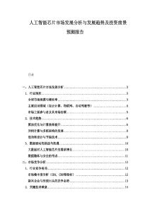 人工智能芯片市场发展分析与发展趋势及投资前景预测报告