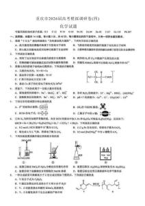 重庆市2026年普通高等学校招生全国统一考试康德调研（四）化学+答案