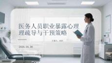 醫(yī)務(wù)人員職業(yè)暴露心理疏導(dǎo)與干預(yù)策略