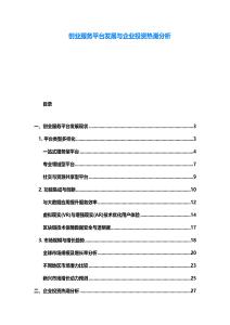 創(chuàng)業(yè)服務平臺發(fā)展與企業(yè)投資熱潮分析
