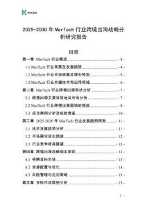 2025-2030年MarTech行業(yè)跨境出海戰(zhàn)略分析研究報(bào)告