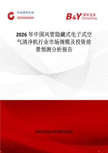 2026年中國風(fēng)管隱藏式電子式空氣清凈機(jī)行業(yè)市場規(guī)模及投資前景預(yù)測分析報(bào)告