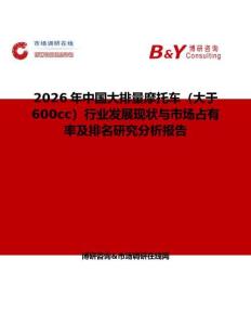 2026年中國大排量摩托車（大于600cc）行業發展現狀與市場占有率及排名研究分析報告