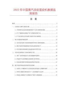2025年中國(guó)蒸汽涼皮面皮機(jī)數(shù)據(jù)監(jiān)測(cè)報(bào)告