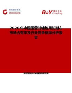 2026年中國露營時鋪地用防潮布市場占有率及行業競爭格局分析報告