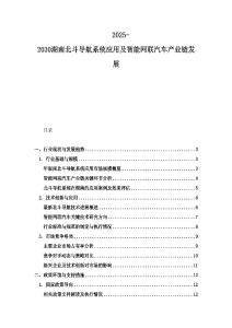 2025-2030湖南北斗導(dǎo)航系統(tǒng)應(yīng)用及智能網(wǎng)聯(lián)汽車產(chǎn)業(yè)鏈發(fā)展