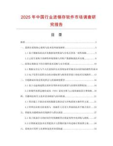 2025年中國行業進銷存軟件市場調查研究報告