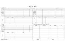 質(zhì)量日統(tǒng)計報表