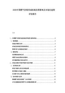 2026中國燃氣價格形成機制改革影響及市場化進程評估報告