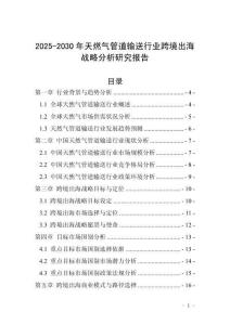 2025-2030年天燃?xì)夤艿垒斔托袠I(yè)跨境出海戰(zhàn)略分析研究報(bào)告