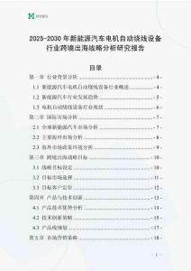 2025-2030年新能源汽車電機(jī)自動(dòng)繞線設(shè)備行業(yè)跨境出海戰(zhàn)略分析研究報(bào)告