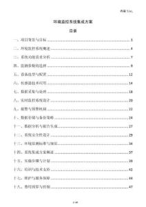 環(huán)境監(jiān)控系統(tǒng)集成方案