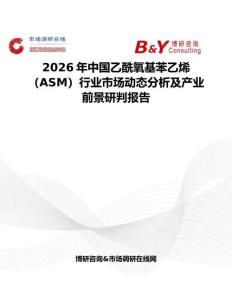 2026年中國乙酰氧基苯乙烯（ASM）行業(yè)市場動(dòng)態(tài)分析及產(chǎn)業(yè)前景研判報(bào)告