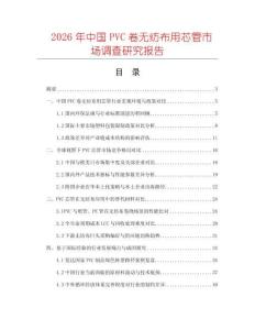 2026年中國PVC卷無紡布用芯管市場調(diào)查研究報告