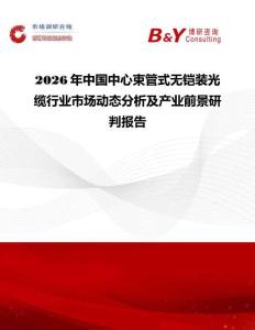 2026年中國中心束管式無鎧裝光纜行業(yè)市場動態(tài)分析及產(chǎn)業(yè)前景研判報告