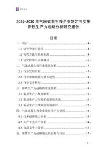 2025-2030年氣脹式救生筏企業(yè)制定與實施新質(zhì)生產(chǎn)力戰(zhàn)略分析研究報告