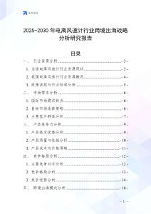 2025-2030年电离风速计行业跨境出海战略分析研究报告