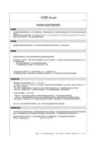 CSR 社會(huì)責(zé)任體系審核報(bào)告