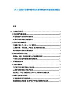 2025過程可視化軟件市場深度調(diào)研及未來前景預(yù)測報(bào)告