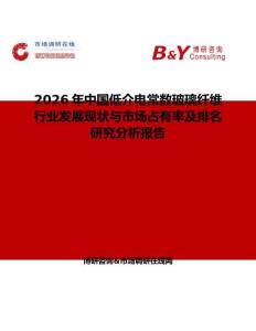 2026年中國低介電常數(shù)玻璃纖維行業(yè)發(fā)展現(xiàn)狀與市場占有率及排名研究分析報(bào)告