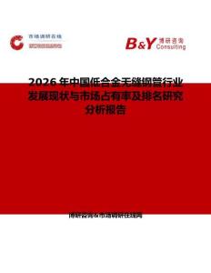 2026年中國低合金無縫鋼管行業(yè)發(fā)展現(xiàn)狀與市場占有率及排名研究分析報告