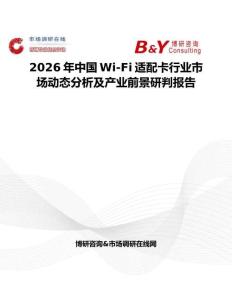 2026年中國Wi-Fi適配卡行業(yè)市場動態(tài)分析及產(chǎn)業(yè)前景研判報告