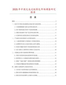 2025年中國尼龍過膠挎包市場調查研究報告