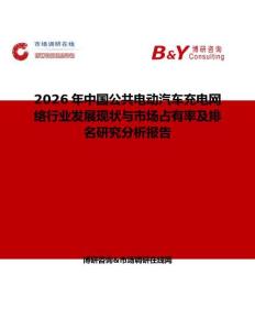 2026年中國公共電動汽車充電網絡行業發展現狀與市場占有率及排名研究分析報告