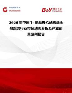 2026年中國7- 氨基去乙酰氧基頭孢烷酸行業市場動態分析及產業前景研判報告