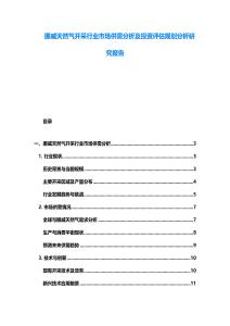 挪威天然氣開采行業(yè)市場供需分析及投資評估規(guī)劃分析研究報(bào)告