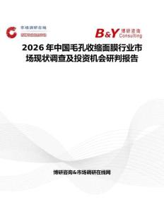 2026年中國毛孔收縮面膜行業市場現狀調查及投資機會研判報告