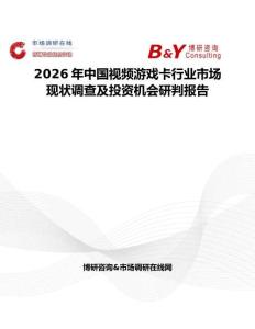 2026年中國視頻游戲卡行業市場現狀調查及投資機會研判報告