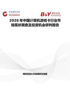 2026年中國計算機游戲卡行業市場現狀調查及投資機會研判報告