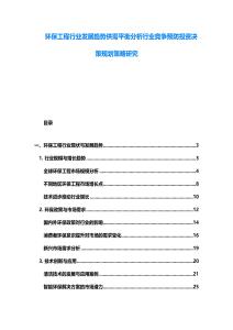 環(huán)保工程行業(yè)發(fā)展趨勢(shì)供需平衡分析行業(yè)競(jìng)爭(zhēng)預(yù)防投資決策規(guī)劃策略研究
