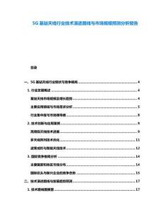 5G基站天線行業(yè)技術(shù)演進(jìn)路線與市場規(guī)模預(yù)測分析報(bào)告