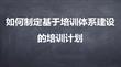 專屬訂制年度培訓(xùn)計(jì)劃-08如何制定基于體系建設(shè)的年度培訓(xùn)計(jì)劃