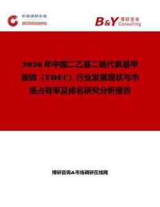 2026年中國二乙基二硫代氨基甲酸碲（TDEC）行業(yè)發(fā)展現(xiàn)狀與市場占有率及排名研究分析報告