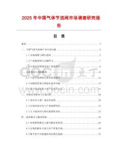 2025年中國氣體節流閥市場調查研究報告