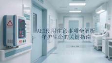 AED使用注意事項全解析：守護(hù)生命的關(guān)鍵指南