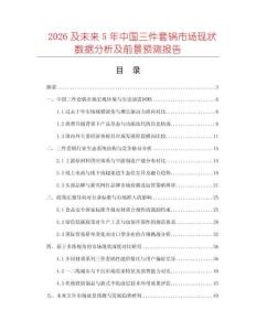 2026及未來5年中國三件套鍋市場現(xiàn)狀數(shù)據(jù)分析及前景預(yù)測報告