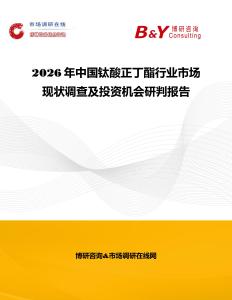2026年中國鈦酸正丁酯行業市場現狀調查及投資機會研判報告