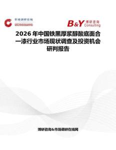 2026年中國鐵黑厚漿醇酸底面合一漆行業市場現狀調查及投資機會研判報告