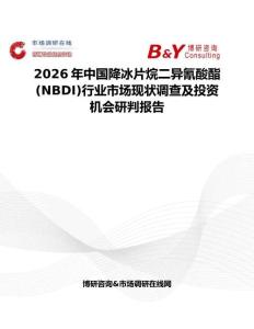 2026年中國降冰片烷二異氰酸酯 (NBDI)行業(yè)市場現(xiàn)狀調(diào)查及投資機會研判報告