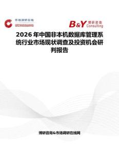 2026年中國非本機數據庫管理系統行業市場現狀調查及投資機會研判報告