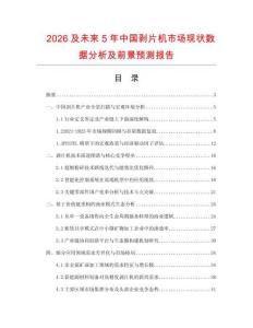 2026及未來5年中國剝片機市場現狀數據分析及前景預測報告