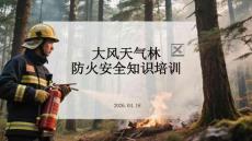 大風天氣林區防火安全知識培訓